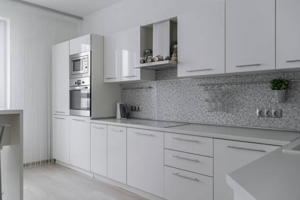 istock large modern bright kitchen with white furniture and appliances 2111671879