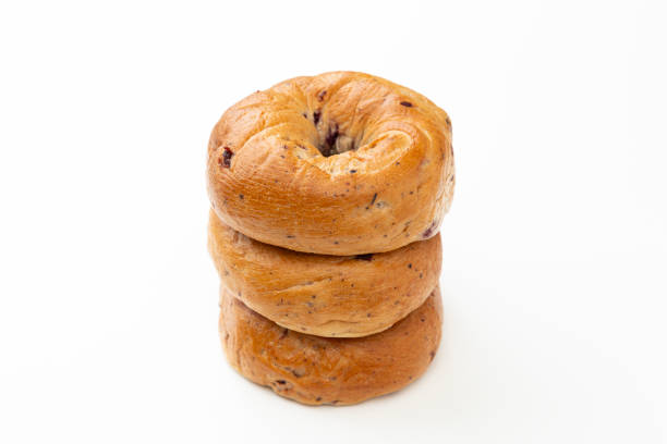 Bagel on a white background.