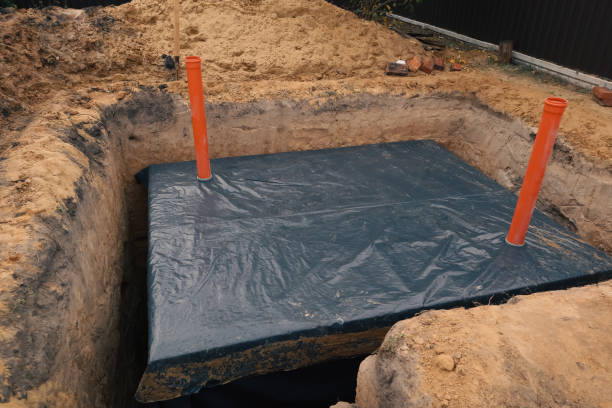istock We are building an underground concrete shelter. Building New Concrete Storage Cellar. Waterproofing and ventilation outlets 2111695994