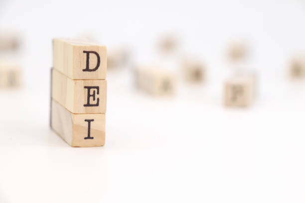 istock Acronym dei (diversity, equity and inclusion) isolated on white background. corporate culture concept. 2111710858