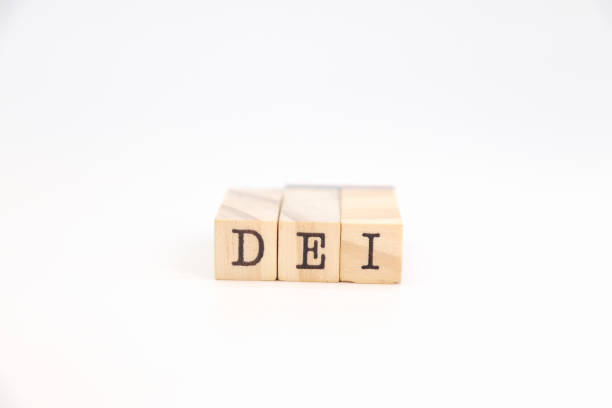 istock Acronym dei (diversity, equity and inclusion) isolated on white background. corporate culture concept. 2111713514