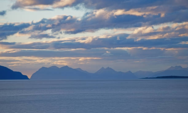 istock Midnightsun at Fjords 2111731915