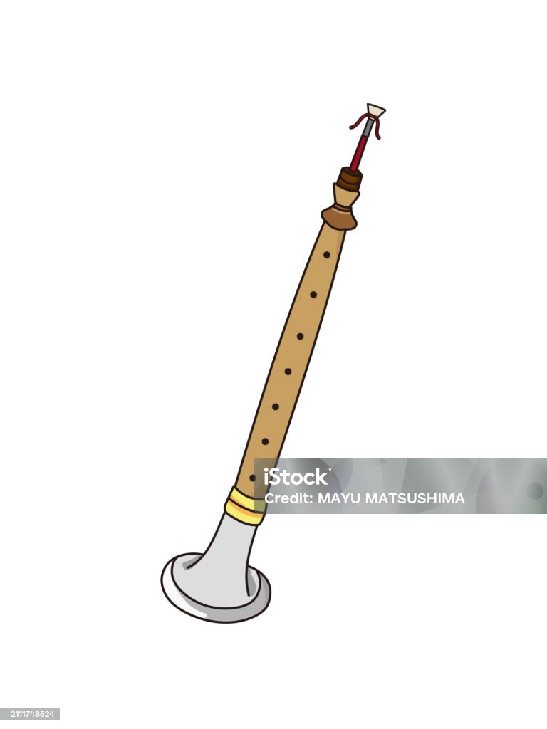 Shehnai Instrument Vector Indian Musical Instrument Shehnai Stock Illustration - Download Image ...