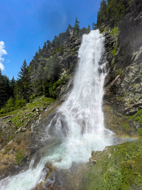 istock Stuibenfall waterfall in Tirol during a beautiful springtime day wit spray on the camera 2111759582