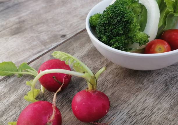 Fresh vegetable salad in the bowl