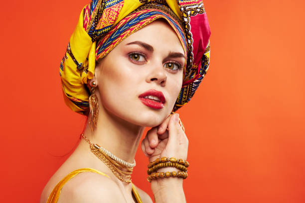istock pretty woman multicolored decoration red lips luxury isolated background 2111781658