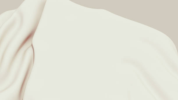 istock Neutral backgrounds soft tones beige brown background crushed abstract curve fold soft round curved shapes 2111788422