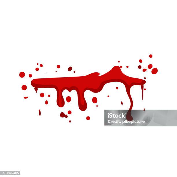 Spatter Cartoon Splash Blood Splatter Cartoon Vector Illustration Stock Illustration ...
