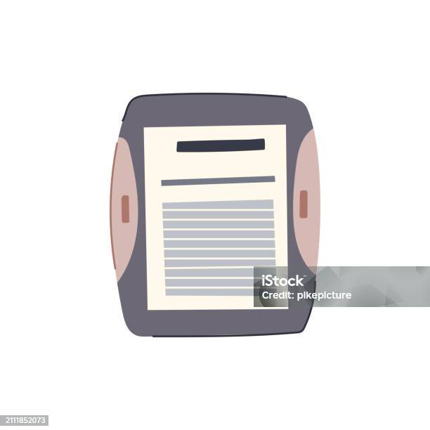 Cartoon Ereader School Ereader Cartoon Vector Illustration Stock Illustration ...