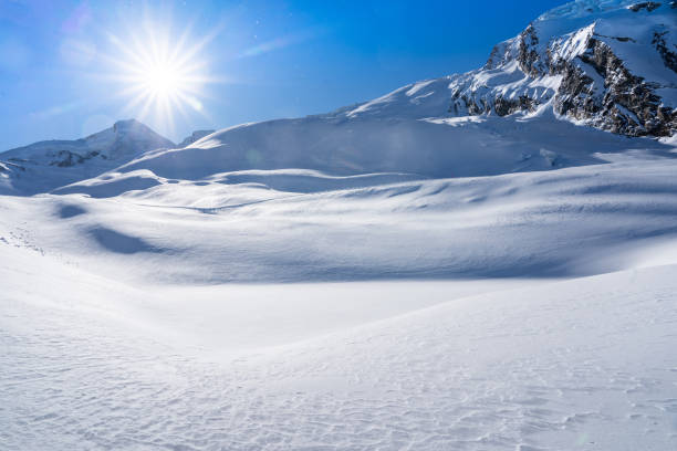 istock Winter snow covered mountain, Saas-Fee, Switzerland 2111860558