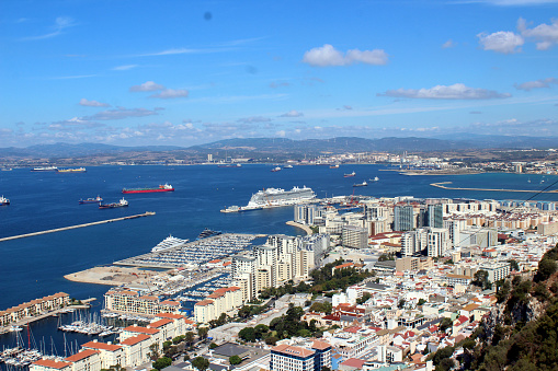 View of the Strait of Gibraltar from the rock\nShooting in Gibraltar, September 2023