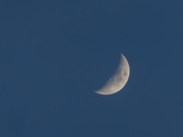 istock Part of the moon in the sky 2111934299