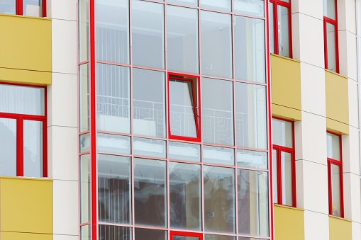 Modern Architecture Brilliance: Reflective Windows on a City Building