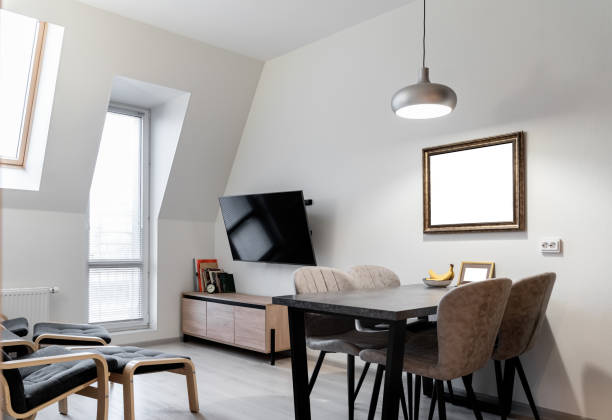 istock bright modern loft style living room with two armchairs 2112009304