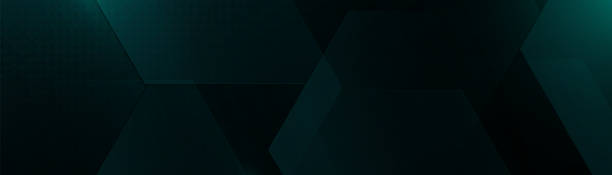 istock Abstract green hexagon texture background. Futuristic technology banner. Green luxury wallpaper. Vector 2112060554