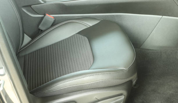 istock New car front seat gray textile modern interior 2112130526