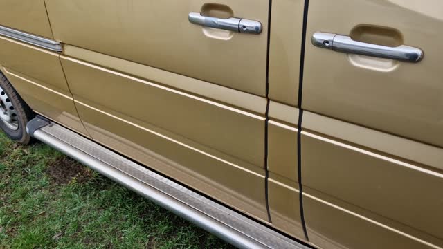 metal thresholds on the vehicle will help when getting into the passenger van. must have homologation and look good in chrome style. gold lacquer.