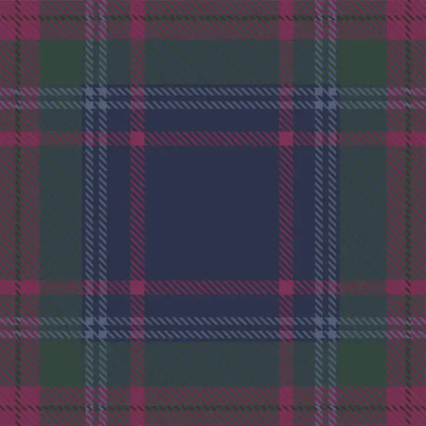 Vector illustration of Spirit Of Scotland Ancient Tartan Plaid Pattern Fabric Swatch