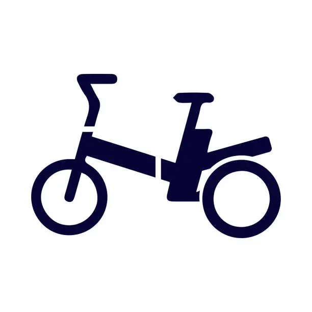 Vector illustration of Bike, electric bike, e-bike, motor bike, electric bicycle icon