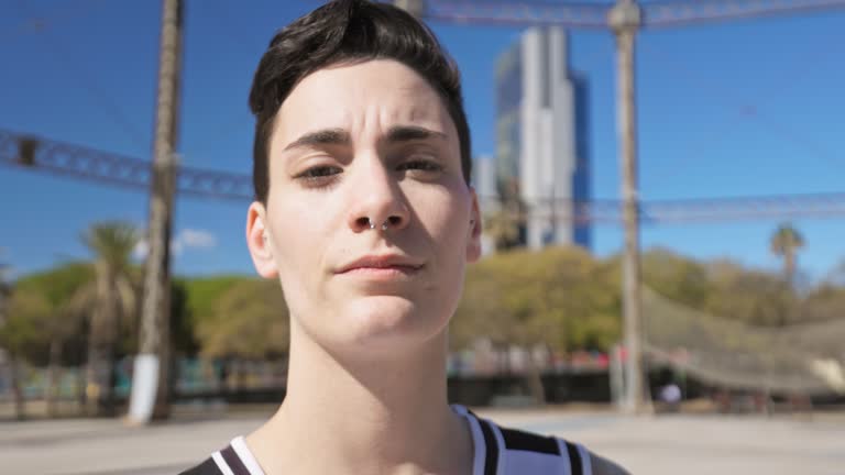 Portrait of confident Barcelona basketball player