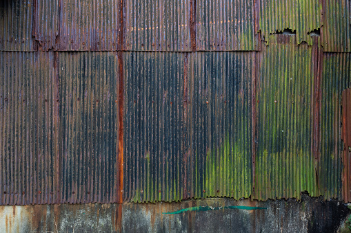 corrugated metal texture background