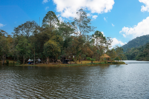 Huai Ta Bo Reservoir and or Kep Nam Huai Ta Bo Camping Chonthaburi,Thailand.
