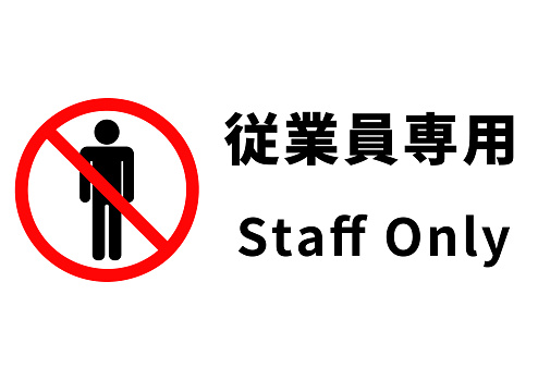 “Employees Only” and “Staff Only” posters