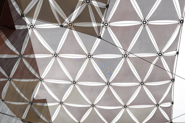 Abstract background of colored geometric shapes