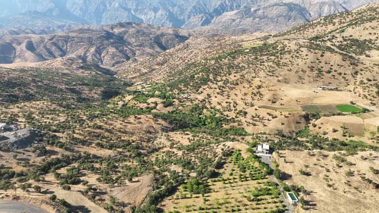 Aerial View of Homes District at Hills of Kurdistan