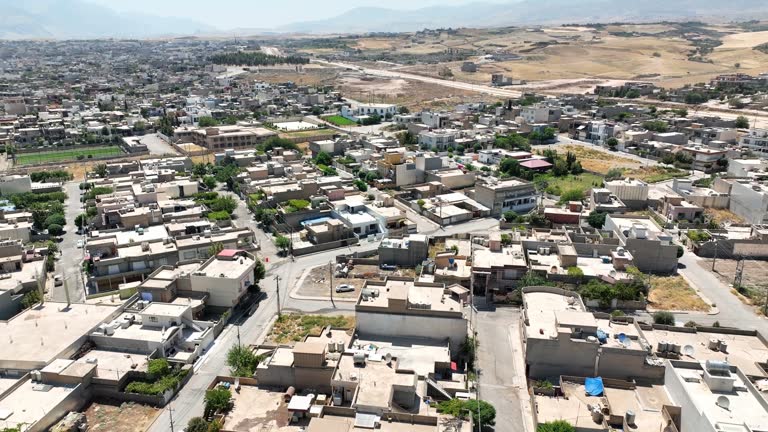 Aerial View of Homes District at Hills of Kurdistan