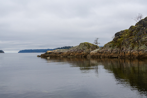 Beautiful Bowen Bay in Bowen Island, BC, Canada