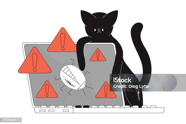 Software Testing Concept Cat Finding Searching Looking For Bugs Errors ...