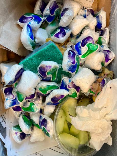 istock Dishwasher Pods in the Garbage 2112531814