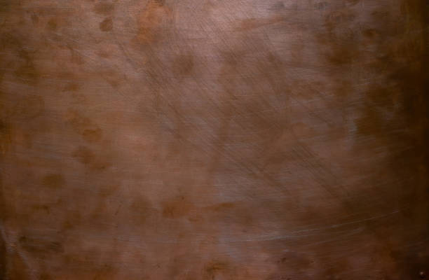 istock Copper sheet. Background. A flat piece of copper metal. 2112542302