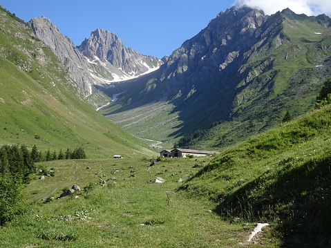 A lovely valley in the french Alps, close to the Pierra Menta