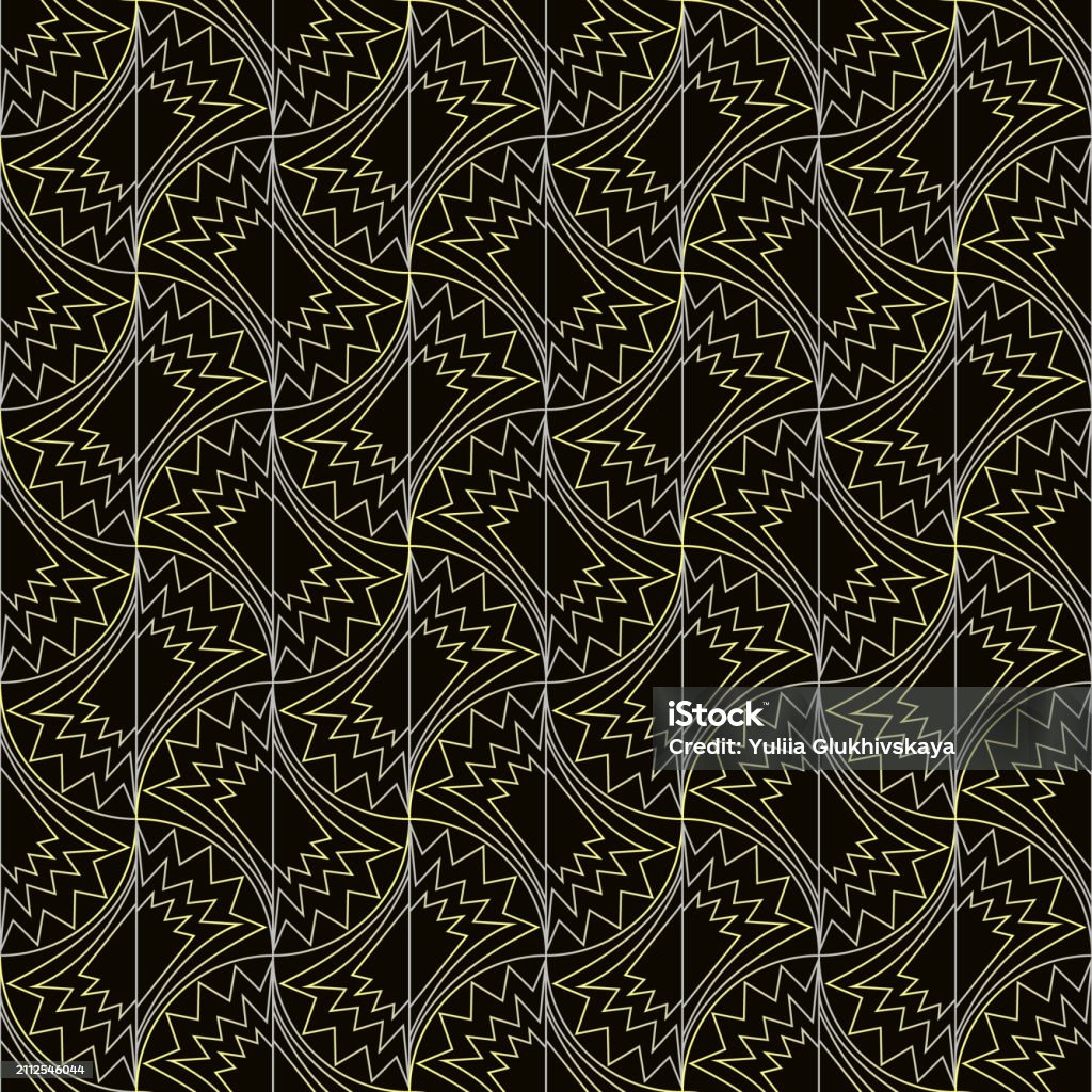 Merma De Gradient Pattern Ilustración de Seamless Vector Geometric Art Deco Pattern With Arches ...
