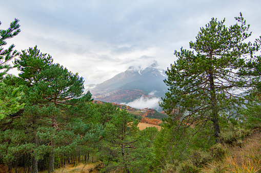Pedraforca Mountain Range during autumn