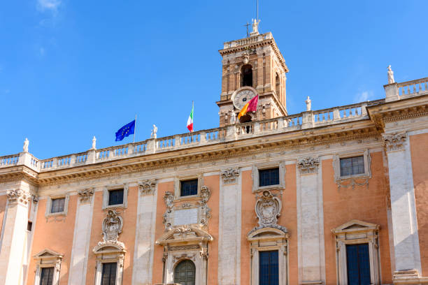 istock Conservators Palace (Palazzo dei Conservatori) on Capitoline hill in Rome, Italy 2112610849