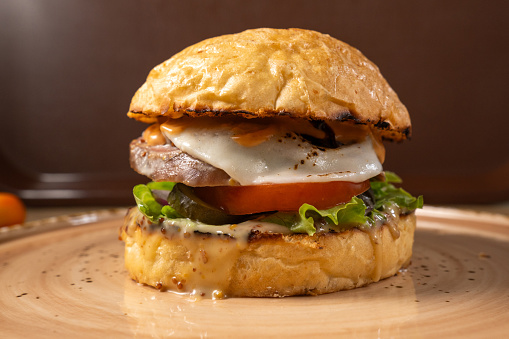 Gastronomic Delight, A Symphony of Savory Flavors in the Perfect burger Masterpiece