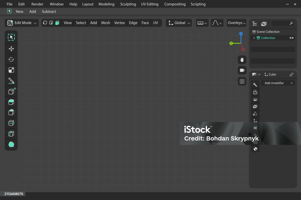 Graphic Design Application Panel Digital Program For Drawing Toolbar ...