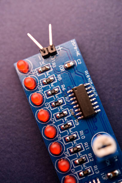istock A printed circuit board with radio elements. LEDs and chips. A set for soldering an amateur radio. 2112658080