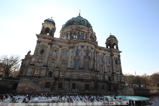 Berlin, Germany – April 04, 2019: The big cathedral of Berlin in Germany