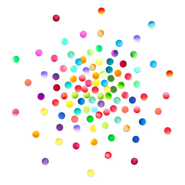 Vector illustration of Abstract Colorful Bubbles Explosion