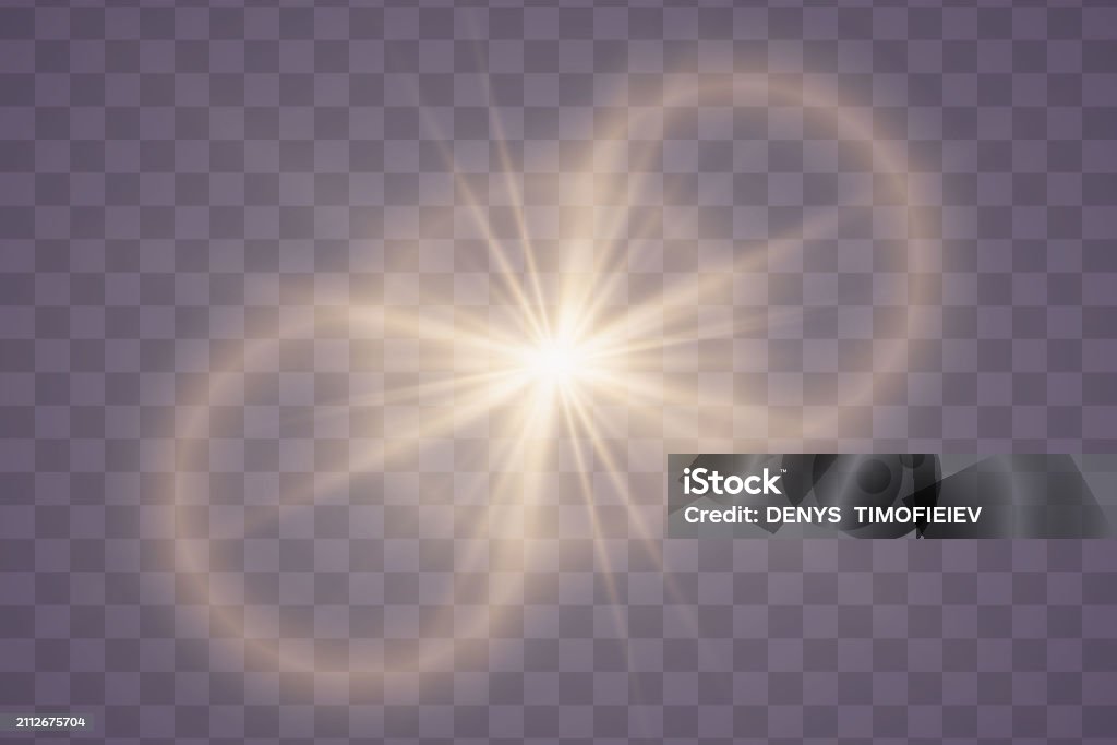 Transparent Star Exploding Light Flash Star Explosion With Highlight Lines Stock Illustration ...