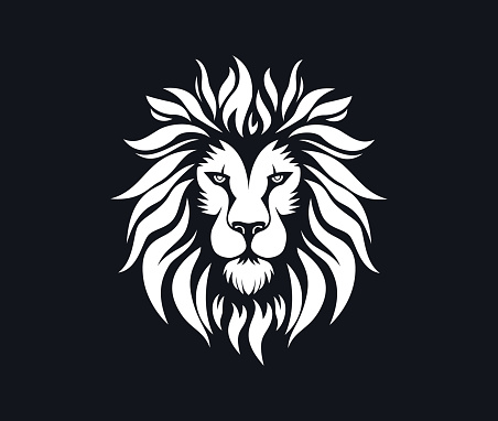 Lions Head icon. Logo template. Vector illustration.