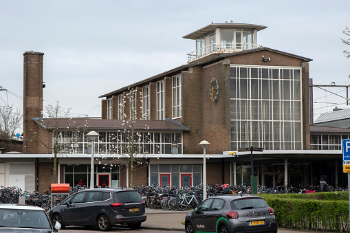 Around The Muiderpoort Train Station At Amsterdam The Netherland 20-3-2024