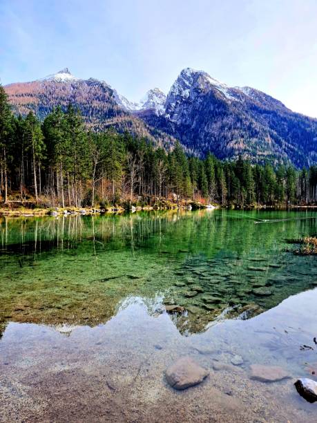 istock Bavarian alps - lake Hintersee - mountain Watzmann 2112726551