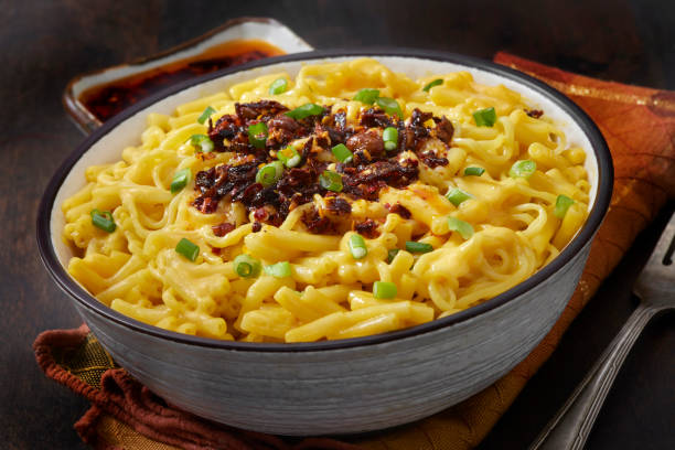 istock Trending Mac and Cheese Ramen with Chili Crunch Oil 2112763737