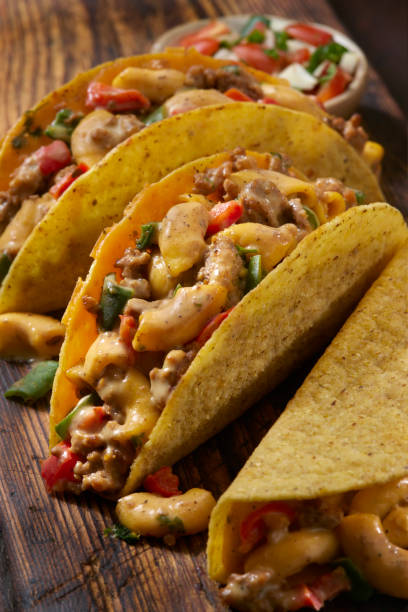 istock Mexican Mac and Cheese Taco's 2112764256