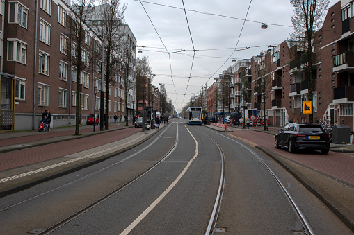 Wijttenbachstraat Street At Amsterdam The Netherlands 20-3-2024